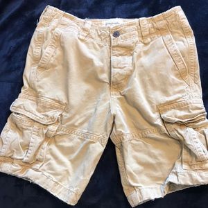 Dark tan cargo shorts
